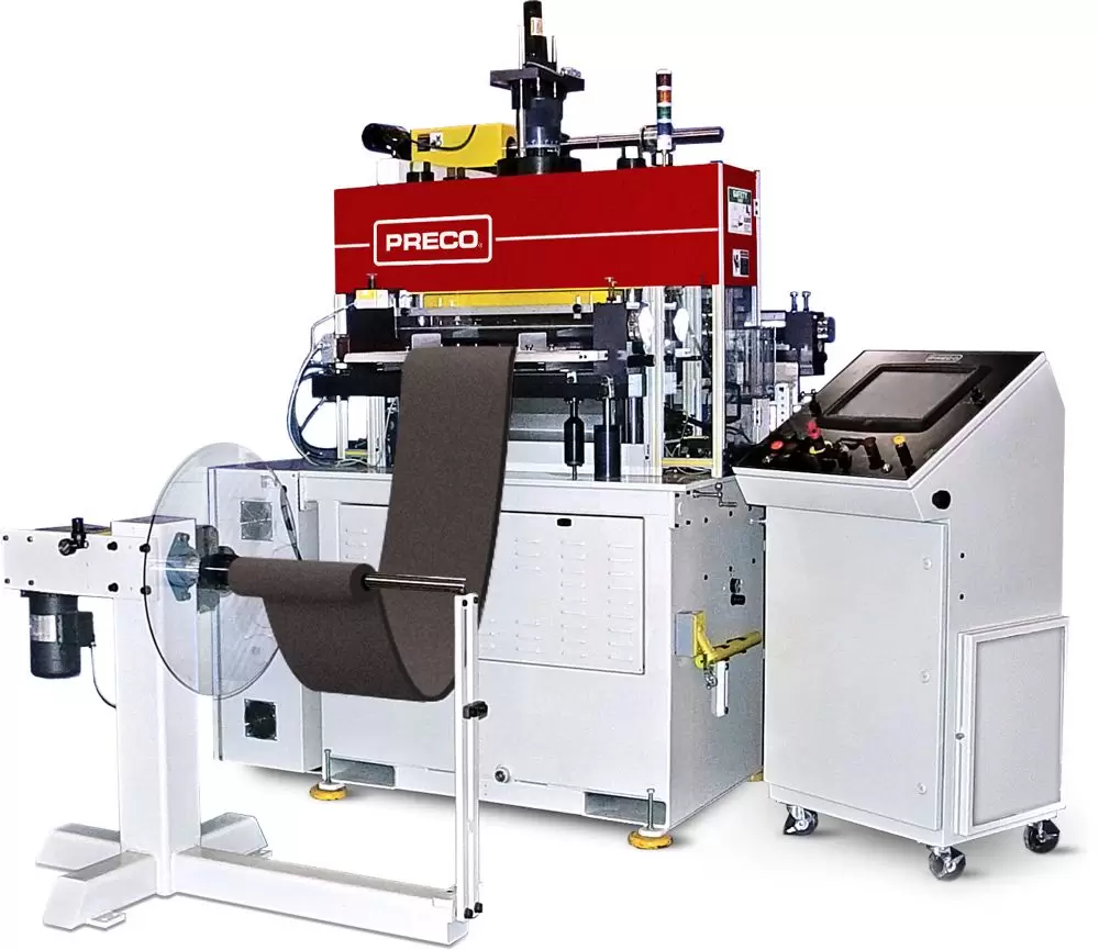 Preco flatbed die cutter foam cutting press machine